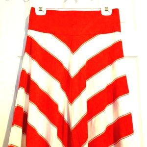 Old Navy Red And White Skirt Small